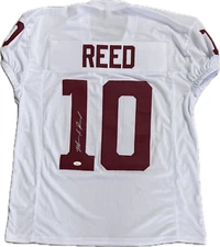 Marcel Reed Signed Autographed Custom White Jersey JSA Authentication
