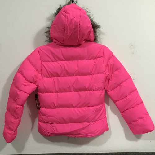 Chaqueta con capucha forrada de piel para niñas Arizona talla grande (14) rosa (7-TW-277) - Imagen 6 de 8