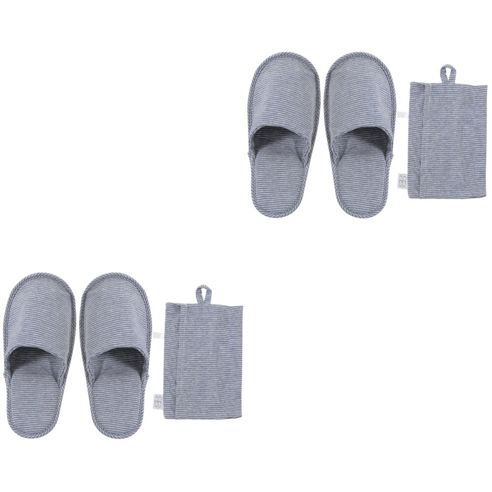 APL 2 Paia Pantofole Portatili da Viaggio Clip in Cotone per Viaggi