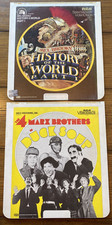 LOT 2 Videodisc Movies Comedy Marx Brothers Duck Soup Mel Brooks History World