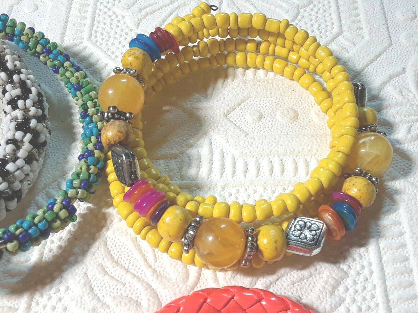 Beaded bracelets. bangle, stretch, flat. Colorful… - image 4