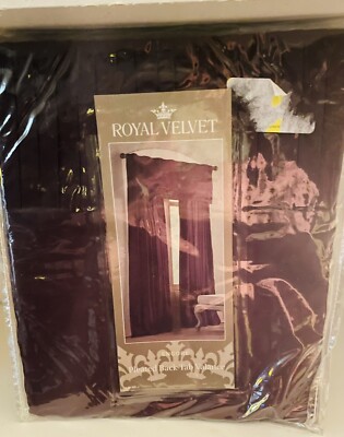 Royal Velvet Encore Pleated Back-Tab Valance 50 W x 18 L  Merlot Sorbet ￼