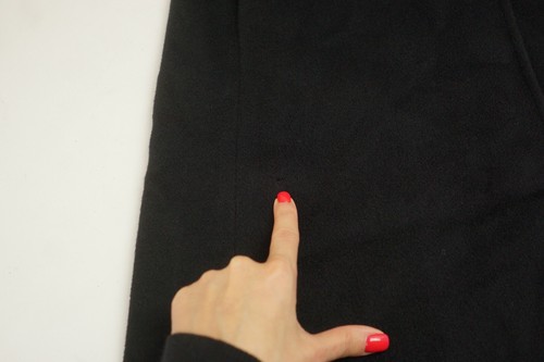 Women Albert Nipon Coat Black Overcoat Wool Long S IT40 FR38 US6 UK8 VAK685 - Picture 9 of 9