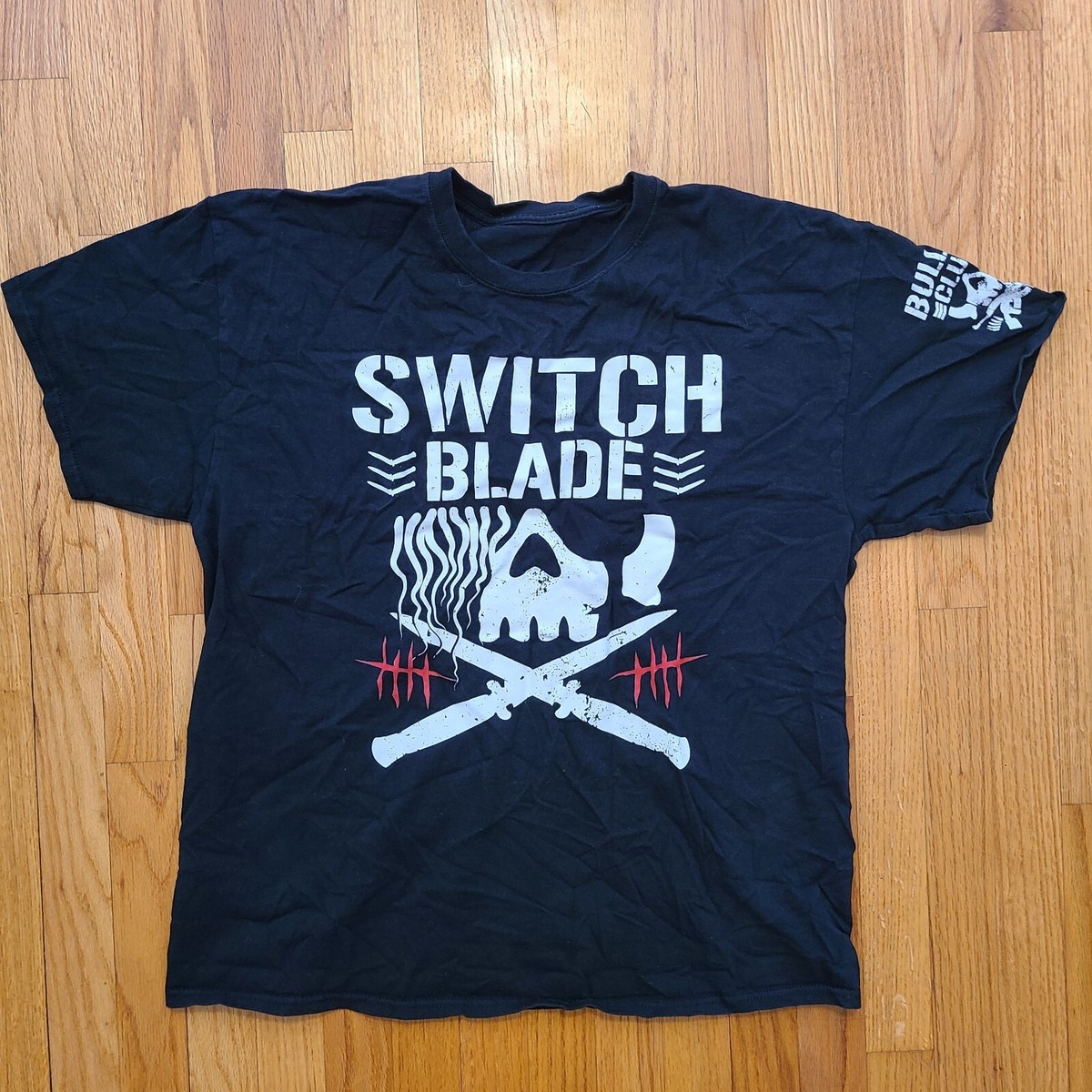 Jay White Switchblade Bullet Club Gold T-Shirt XL Extra Large AEW