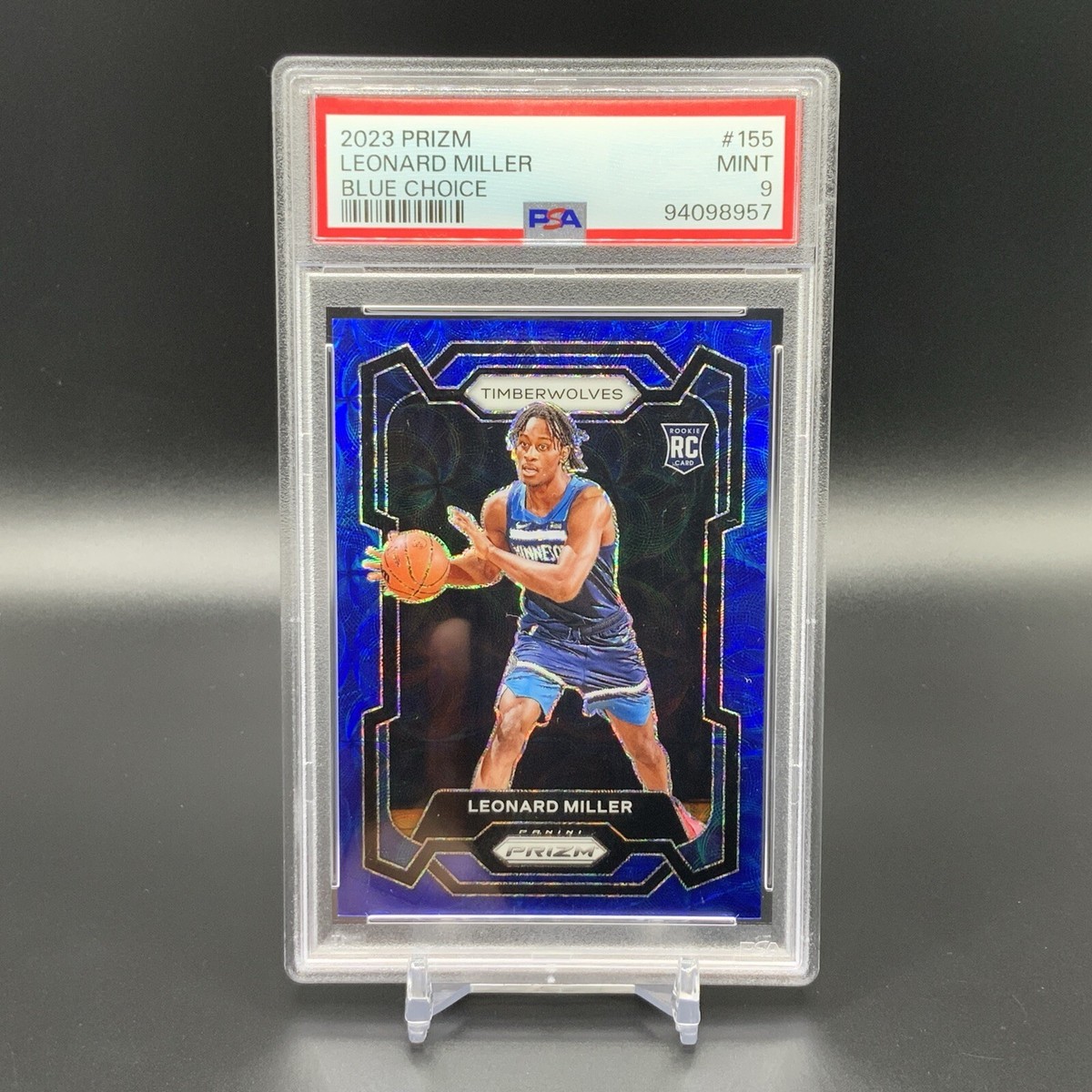 PSA9 2023-24 PRIZM CHOICE Base CHERRY BLOSSOM /20 RC AMEN THOMPSON ROCKETS SSP