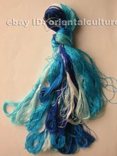 Chinese 100%real natural mulberry silk,hand-dyed embroidery silk floss/thread