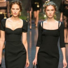 DOLCE AND GABBANA RUNWAY DRESS SZ IT40