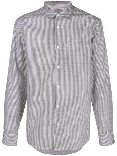 JOHN LAWRENCE SULLIVAN Long Sleeve Shirt, Size 44, Cotton, Gray