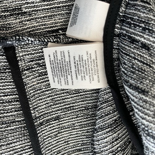 Rachel Roy Womens Blazer Stretch Jacket Black/Gray Longer In Back Size 6 - Picture 6 of 7
