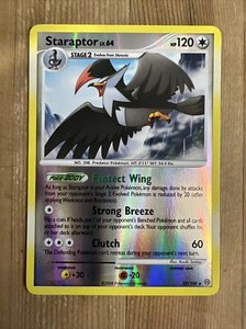 Staraptor - 27/100 - Rare - Reverse Holo NM, English Pokemon Stormfront