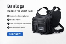 Waterproof Chest Bag For Men, Tactical Sports Utility Chest Pack, EDC Pouch