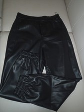 ZARA Faux Leather Jogger Pants M