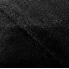 Black Faux Fur Fabric Short