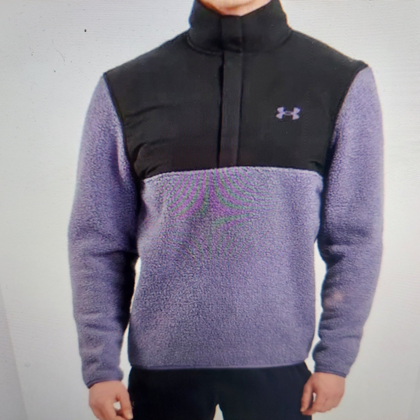 Under Armour Textured Fleece Color Block 1/4 Zip … - image 1