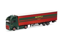 Herpa 319171 Volvo Fh Gl Xl Electric Gardinenplanen-Sattelzug Wipfli 1:87 Neu...