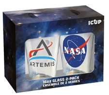 ICUP NASA Artemis 2 Pc Pint Glass Set