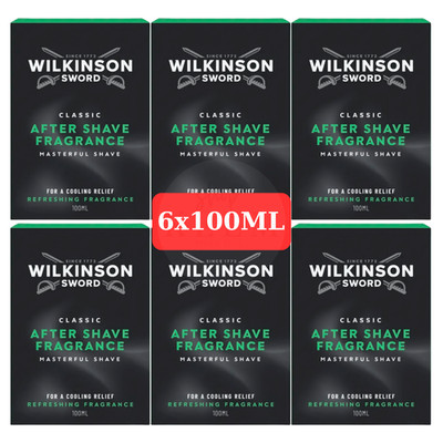 Wilkinson Sword After Shave 6x100ml Herren Rasurpflege Balm Set Rasierwasser NEU