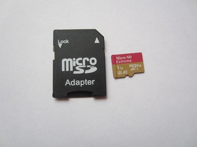 Micro SD Extreme 1TB micro SD XCI, V30, U3, A2 + Adapter
