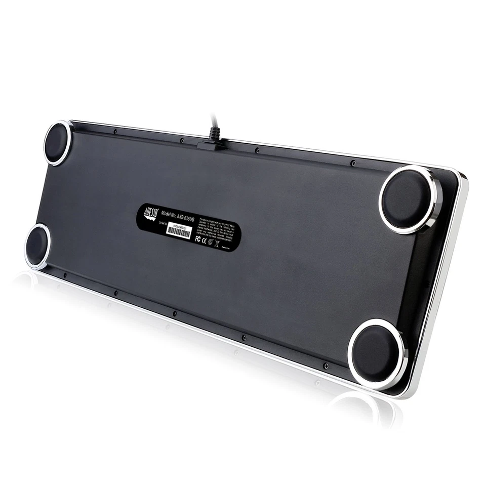 Retro Desktop Mechanical Typewriter-Style Keyboard Metal Base and Chrome Keyc... - Image 3 of 4