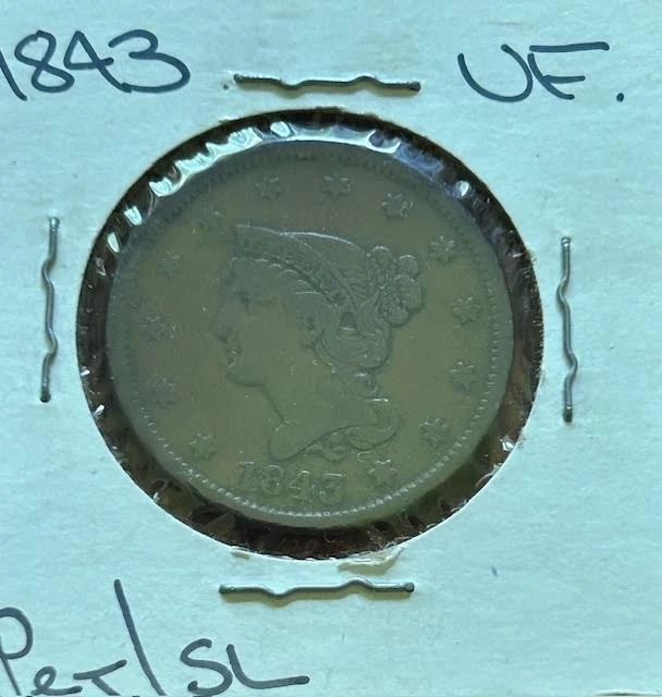 けあんページ 1843 Year Braided Hair Large Cents (1839-1857) for sale | eBay