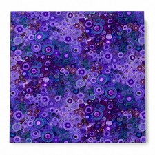 Timeless Treasures Calico Cat Purple Circle Dots Cotton Quilt Fabric By The Yard