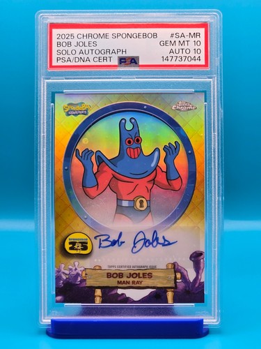 PSA 10 / Auto 10 (Rare) - 2025 Spongebob Squarepants Bob Joles Solo Autograph
