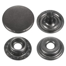 60Set Press-Stud Cap Button 12.5mm Metal Snap Fastener for Clothes DIY, Gun