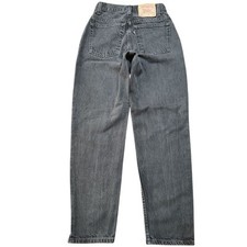 Vtg Levis Jeans Womens 9 26x30 Faded Black 550 Relaxed Tapered 90s Mom Denim