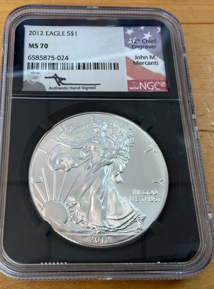 American Eagle MS 70 Graded 2012 Silver Bullion Coins for sale | eBay