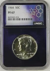 1964 Half Dollars Kennedy NGC PF-67
