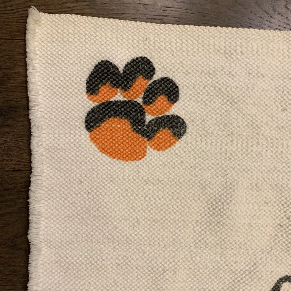 Vintage CLEMSON Tigers 1981 National Champions Throw Rug Mat Wall Decor RARE USA - Image 3 of 4