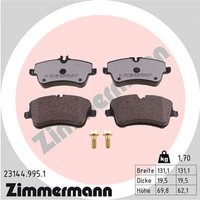 Bremsbelagsatz Scheibenbremse Rd:Z Zimmermann 23144.995.1 FüR W203 C209 Clc Clk