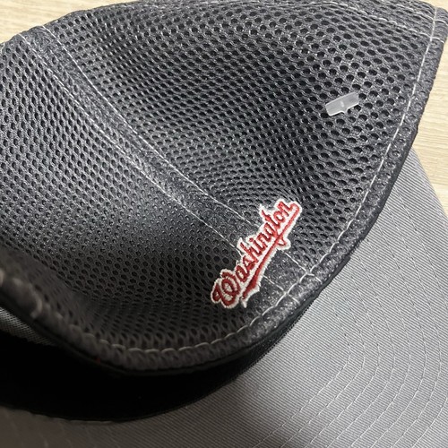 Washington Nationals New Era 3930 Hat Sz M/L Stretch Fit Gray Mesh MLB Baseball - Picture 5 of 7