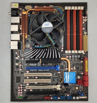 ASUS P6TD DELUXE Motherboard With i7-920 CPU + CPU FAN - NO I/O SHIELD