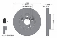 2X Bremsscheibe Pagid 55918NC FüR Mercedes Vito Tourer W447 Mixto Double Cabin
