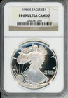 1986-S American Silver Eagle ASE NGC PF69 PR69 PROOF PR-69 UCAM  !!