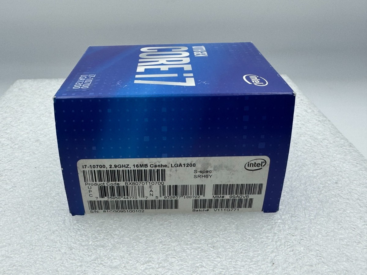 Intel Core i7-10700 Processor (4.8 GHz, 8 Cores, Socket LGA1200