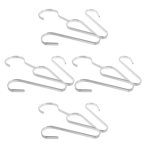 4PCS Shoe Organizer: Stainless Steel Shoe Drying Hanger Double Hook - Hanging - Bild 11 von 12