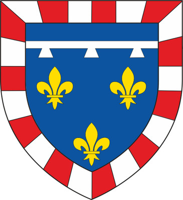 Aufkleber Centre-Val de Loi Wappen Autoaufkleber Sticker 18 x 20 cmKonturschnitt