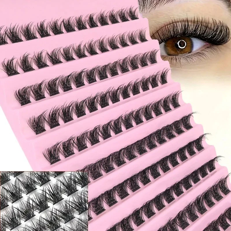 DIY Eyelash Extension Kit Individual Lash Clusters Mixed Length False Eyelashes - product detail image 8