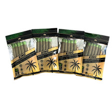 King Palm 2G King Size Palm Leaf Rolls 5 Rolls Per Pack 4 Pack Bundle