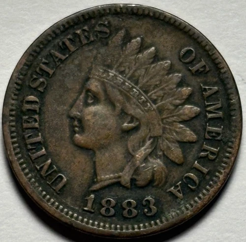 1883-P Indian Head Cent — photo from the most recent tracked eBay sale