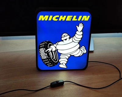 DEKO Michelin Reifen LED-Schild - Motorsport Sammlerstück Leuchtkasten Display -...