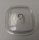Vintage Pyrex P-7-C Replacement Square Glass Lid Corning Ware Casseroles 7.25 in