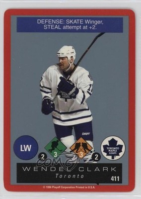 1996-97 Playoff One on One Challenge Wendel Clark #411 4gd