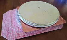 9 Vintage 1960s to 1970s Ballonoff Stove And Counter Mat Made In USA Inches wide
