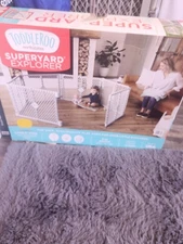 Toddleroo by North States - Superyard Baby Play Yard: 8-Panel, Sand 