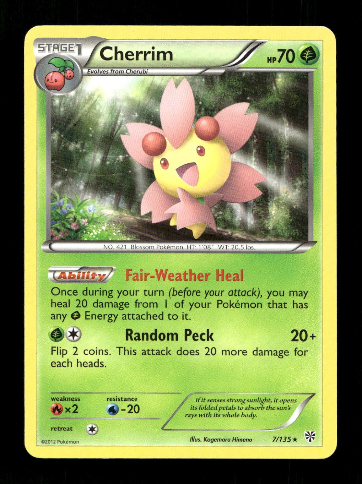 CHERRIM 7/135 2013 PLASMA STORM POKEMON