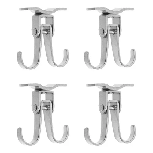 4pcs Ceiling Swivel Hook - Stainless Steel 360 Degree Suspension Hanger for