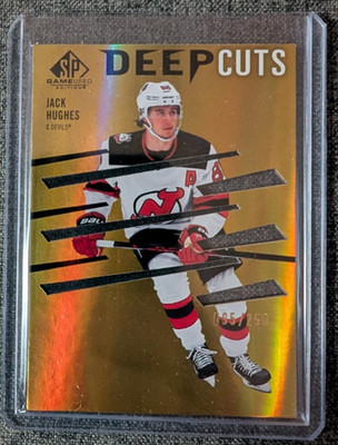2023-24 SP Game Used Deep Cuts Jack Hughes /250 #DC-11 New Jersey Devils